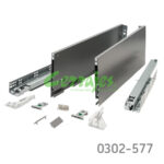 Jgo.Vionaro grafito 500 mm para 40 kg con cierre suave h=121 mm
