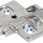 Base para bisagra FGV  "Optima" niquelada
