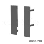 Enganche frontal para cajón interno Cerrajes "Stetik Slim" H=172mm Antracita