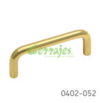Jaladera Latón cc 76 mm L=83 mm 4020 L15 Latón pulido Tornillo #8 - 32X1"