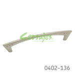 Jaladera Zamak cc 160 mm L=199 mm 4122 Z23 Niquel mate Tornillo #8 - 32X1"