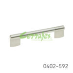 Jaladera Acero Inoxidable cc 128 mm L=158 mm 4316 I14 cepillado Tornillo M4x25mm
