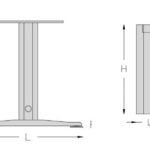 Base gea con forro l h 695 x l 680 mm aluminio
