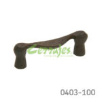 Jaladera Zamak cc 76 mm L=91 mm 3048 Z29 Óxido Tornillo M4x25mm