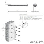 Tornillo gripper para LIKU PH plano znp diametro 5x50 mm