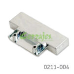 Adaptador salice para sist lev para ptas alum delgado