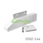 Soporte frontal interno para cajón "Impaz" Cerrajes "Impaz" H=85mm blanca derecho