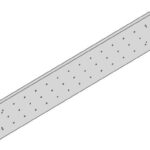 Modesty panel embosado L=1,2 m aluminio