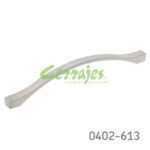 Jaladera Zamak cc 160 mm L=182 mm 4406 Z22 Niquel cepillado Tornillo M4x25mm