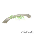 Jaladera Zamak cc 128 mm L=168 mm 4102 Z23 Niquel mate Tornillo #8 - 32X1"
