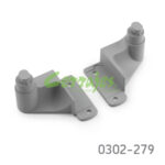 Soportes para testero y riel lateral plata corr prime