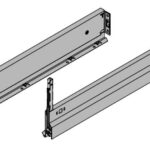 Lateral Nova Pro Crystal  500 mm h=90 mm izq/der Alu-Metal