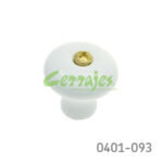 Botón Cerámica Ø=32 mm 5064 C78 Blanco Tornillo Gripper Gota 1-1/4"