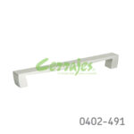 Jaladera Zamak cc 224 mm L=243 mm 4297 Z22 Niquel cepillado Tornillo M4x25mm