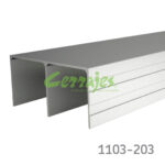 Carril superior l 6100 mm sistema exmenal