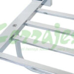 Toallero multiple base rectangular laton cromado