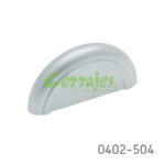 Jaladera Plástico cc 32 mm L=58 mm 4154 P09 Cromo mate