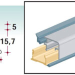 Alzatina aluminio 90° 3.90 m