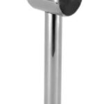 Soporte tubular a piso para sistema de pasamanos