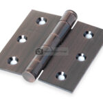 Bisagra de libro 76 mm x 76 mm x 2.5 mm cobre antiguo