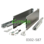 Jgo.Vionaro grafito 500 mm para 60 kg con cierre suave h=185