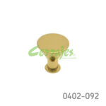 Botón Latón Ø=30 mm 4085 L15 Latón pulido Tornillo #8-32X1"