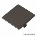 Jaladera cuadrada Zamak cc 32 mm L=57x57 mm 4595 Z29 Óxido Tornillo M4x25mm