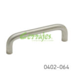 Jaladera Acero Inoxidable 304 cc 96 mm L=106 mm 4030 I14 cepillado Tornillo #8 - 32X1"