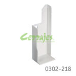 Soporte de fijación derecho para testero para cajón cubertero Cerrajes "TrioMax T6" blanco RAL9010