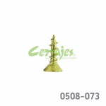 Tornillo para bisagra americana #6 x1/2" (12,7 mm) PH2 Latón brillante con punta