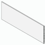 Frente Interno Nova Pro F8 H=186 para cajón de 1,2 m de ancho metálico