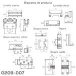 Pieghevole para una 1 puerta de 3 hojas - Image 2