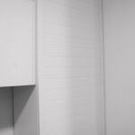 Cortina enrollable PVC para gabinete altura=1,5 m ancho=600mm (p/16mm) color Blanca