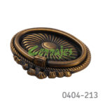 Jaladera de aro Zamak cc 32 mm L=71 mm 2083 Z17 Latón antiguo obscuro