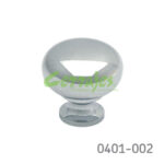 Botón Latón Ø=25 mm 4017 L07 Cromado Tornillo #8-32X1"