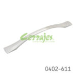 Jaladera Zamak cc 160 mm L=205 mm 4404 Z22 Niquel cepillado Tornillo M4x25mm