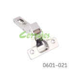 Bisagra puerta en ángulo Salice "Silentia" S700 Ø=35mm cuello 45° 48x6mm 110° niquelada cierre suave