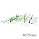 Jgo. Nova-Pro Classic Crystal blanco 500 mm para 40 kg h=90 mm izq/der