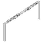 Base "NYX" L=1,2m x h=700 mm color aluminio