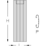 Forro gea h 553 mm antracita