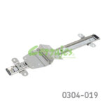 Corredera para puerta instalación lateral KV 8041P L=356mm Zincada Extensión total