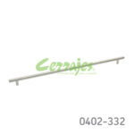 Jaladera Aluminio cc 448 mm L=508 mm 4047 A14 Niquel cepillado Tornillo M4x25mm