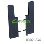 Soporte testero corredera prime H=90 mm izq gris