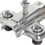 Base para bisagra FGV "Mini" Taquete Ø=8mm niquelada H=4mm