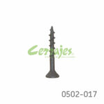 Tornillo para unión de madera cabeza plana "Sinker" #10 x4" (101,6 mm) PH2 Negro con punta