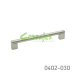 Jaladera Hierro (Acero) cc 160 mm L=188 mm 4183 H14 Niquel cepillado Tornillo M4Xx48mm