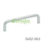 Jaladera Latón cc 101 mm L=109 mm 4022 L09 Cromo mate Tornillo #8 - 32X1"