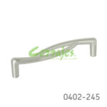 Jaladera Zamak cc 128 mm L=138 mm 4307 Z22 Niquel cepillado Tornillo #8 - 32X1"