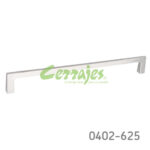 Jaladera Zamak cc 224 mm L=234 mm 4418 Z22 Niquel cepillado Tornillo M4x25mm
