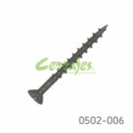 Tornillo para unión de madera cabeza plana "Sinker" #8 x1-5/8" (41,275 mm) PH2 Negro con punta